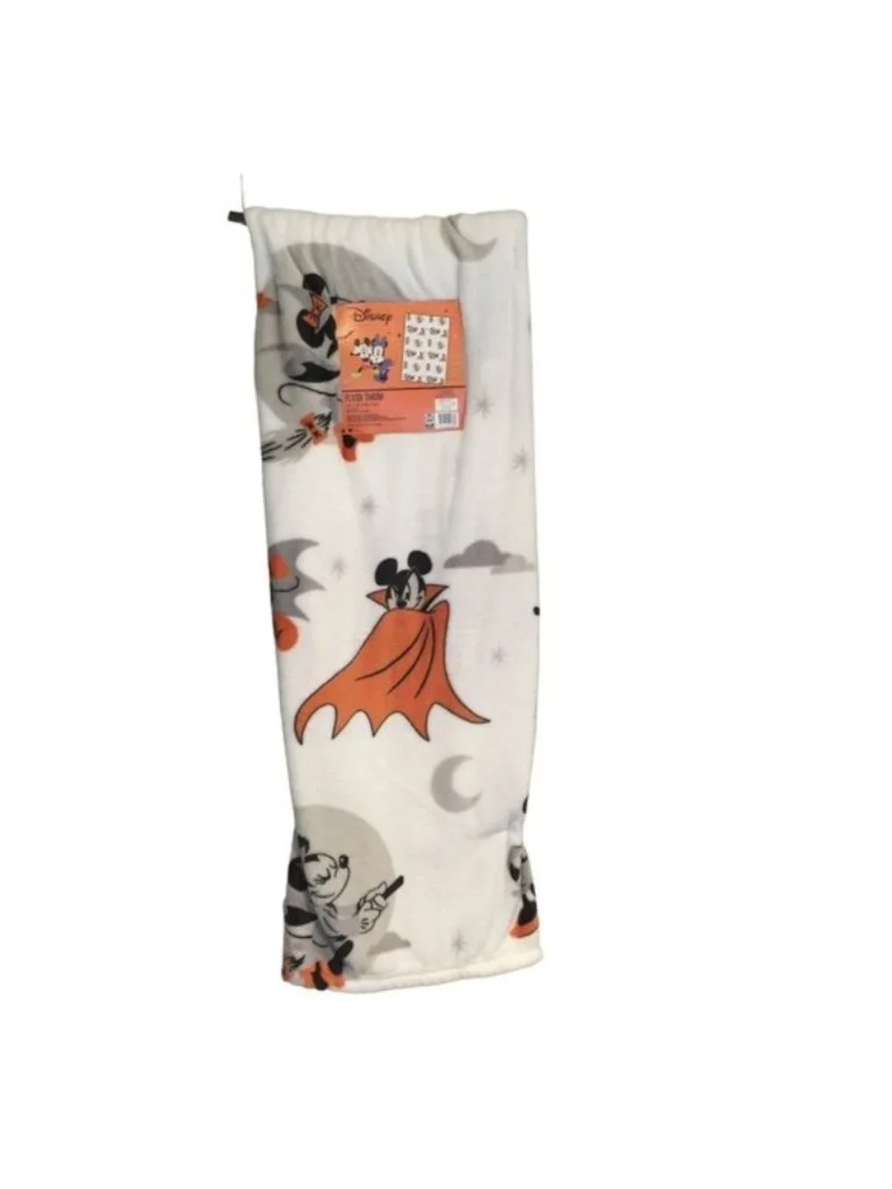 Disney Halloween Count Mickey Minnie Witch Plush Throw 50
